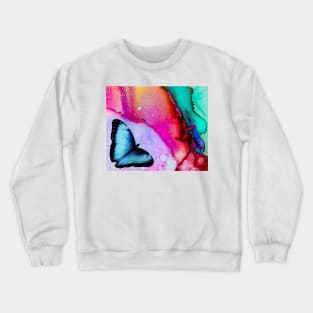 colors and butterfly Crewneck Sweatshirt